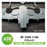 Art Scale 200-F48009 Messerschmitt Bf 109E Foam flexible wheel bays mask for Eduard kit ASK 1/48
