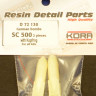 Kora Model D72130 German bombs SC 500 w/ Kopfring (2 pcs.) 1/72
