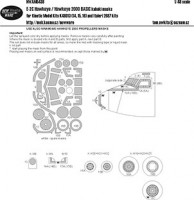 New Ware NWA-M0438 1/48 Mask E-2C Hawkeye/Hawk.2000 BASIC (KINETIC)