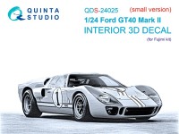 Quinta studio QDS-24025 Ford GT40 Mark II (Fujimi) (Малая версия) 1/24
