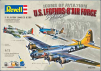 Revell 05794 Подарочный набор Flying Legends 8th USAAF 1/72