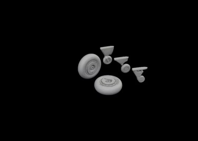Eduard 648815 BRASSIN F4F-4 wheels early (EDU) 1/48