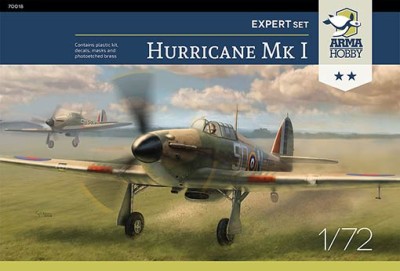 Arma Hobby 70019 Hurricane Mk.I Expert Set (4x camo) 1/72