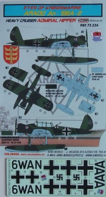 Kora Model DEC72326 Ar-196A-2 (ADMIRAL HIPPER) декали декали 1/72