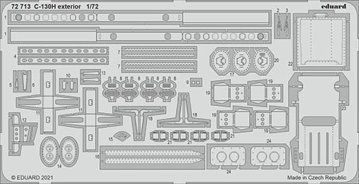 Eduard 72713 SET C-130H exterior (ZVE)
