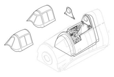 CMK 5004 F6F-3/5 - interior set for HAS 1/32
