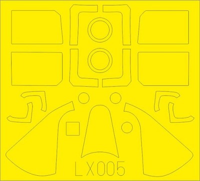 Eduard LX005 Mask 1/24 F6F-5 (AIRF)