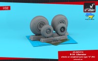 Armory ARAW32316 Consolidated B-24 Liberator wheels with weighted tyres type "d" 1/32