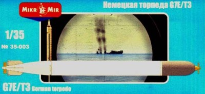 MikroMir 35-003 Немецкая электрическая торпеда G7E/T3, 2 шт 1/35