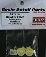 Kora Model DS72134 Haker Hind British - Wheels set (AZ) 1/72