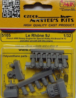 CMK 5105 Le Rhne 9J - French WWI Rotary Engine 1/32