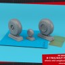 Armory ARAW48342 Boeing B-17B/B-17C/B-17D/B-17E/B-17F Flying Fortress wheels with weighted tyres type "a" 1/48