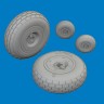Eduard 6481059 BRASSIN P-40E wheels block tread (EDU) 1/48