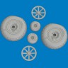 Eduard 6481059 BRASSIN P-40E wheels block tread (EDU) 1/48