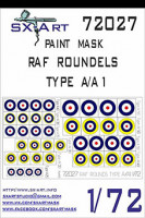 Sx Art 72027 RAF Roundels Type A/A1 Маска для окрашивания 1/72