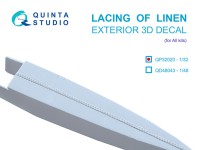 Quinta Studio QP32020 Шнуровка для полотняных поверхностей самолетов (Для всех моделей) 1/32