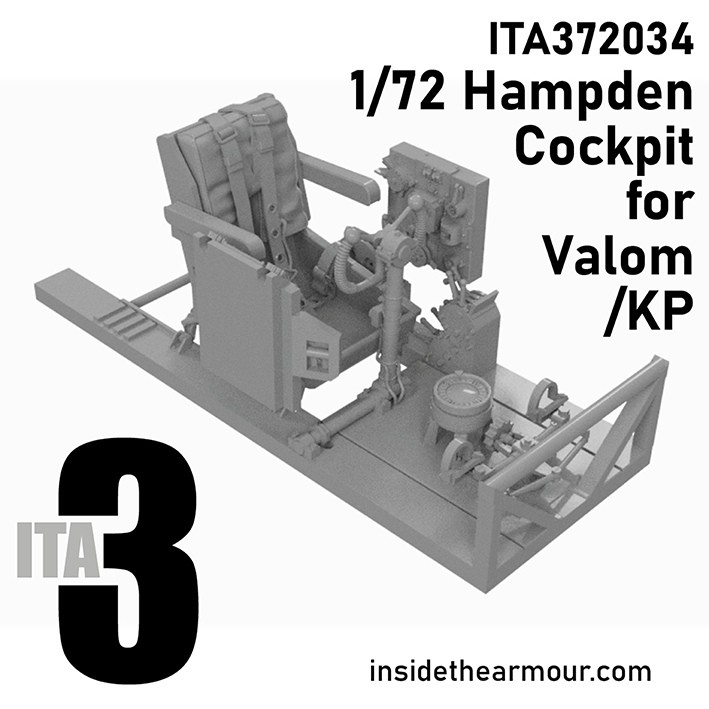 Inside the Armour ITA372034 cockpit for Handley-Page Hampden 1/72