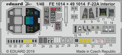 Eduard FE1014 1/48 F-22A (HAS)