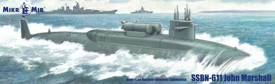 Mikromir 350-43 John Marshall атомная подводная лодка (SSBN-611) 1/350