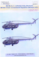LDECALS STUDIO LDS-72012 1/72 Decals Mil Mi-4 '1st Command Squadron' (CZ)