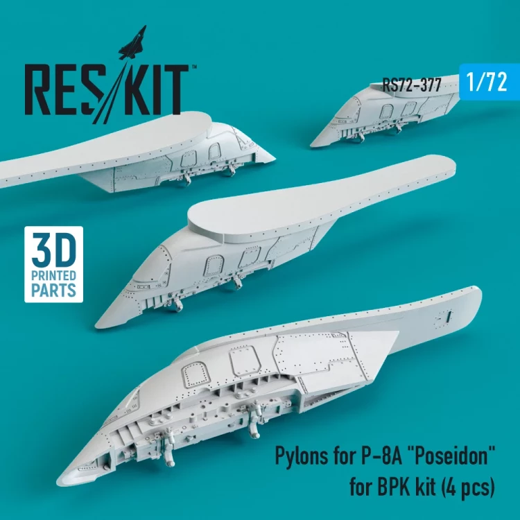 Reskit RS72-377 Pylons for P-8A 'Poseidon' 4 pcs. (BPK) 1/72