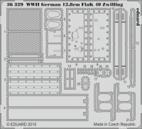 Eduard 36329 WWII German 12.8cm FlaK 40 Zwilling