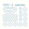 KV Models 14498 DHC-4A/C7B "Caribou" (AMODEL #1412,#1468) + маски на диски и колеса AMODEL 1/144
