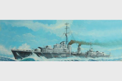 Trumpeter 05758 Эсминец HMS F18 &quot;Зулу&quot; 1941 г. 1/700