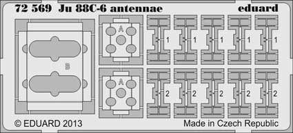 Eduard 72569 Ju 88C-6 antennae