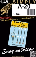 HGW 148424 Seatbelts A-20 B/C Havoc (SIMPLY) 1/48