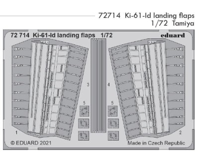 Eduard 72714 Ki-61-Id landing flaps (TAM) SET 1:72