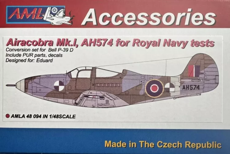 AML AMLA48094 Airacobra Mk.I - AH574 for Royal Navy tests 1/48