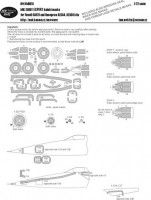 New Ware NWA-M0610 1/72 Mask MiG-25RBT EXPERT (REV 03878, HAS 02304)