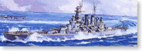 Aoshima 046005 USS Battleship North Carolina 1:700