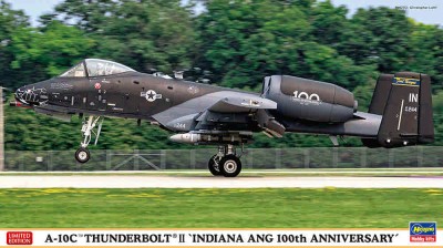 Hasegawa 02409 Штурмовик ВВС США A-10C Thunderbolt II &quot;Indiana ANG 100th Anniversary&quot; (Limited Edition) 1/72