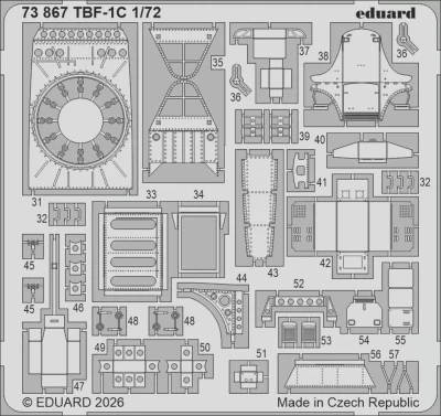 Eduard 73867 SET TBF-1C (HOBBYB) 1/72