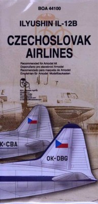 BOA Decals 44100 IL-12B Czechoslovak Airlines (AMOD) 1/144