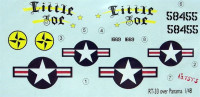 LF Model C48102 Decals RF-80A Shooting Star over Panama+mask 1/48