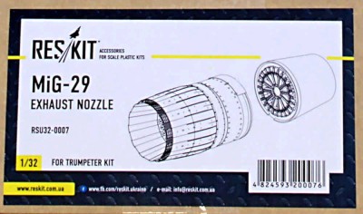 Reskit RSU32-0007 MiG-29 exh.nozzles (TRUMP) 1/32