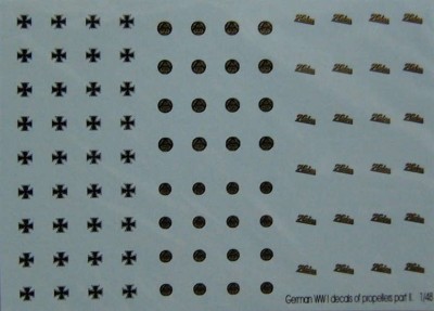 LF Model C4850 Decals German WWI propeller labels - Part II 1/48