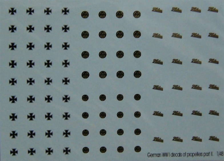 LF Model C4850 Decals German WWI propeller labels - Part II 1/48