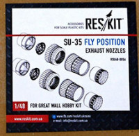 Reskit RSU48-0056 Su-35 fly position exhaust nozzles (GWH) 1/48