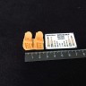 Metallic Details MDR48262 Supermarine Spitfire seats x 2 with seatbelts (3d-printed) 1/48