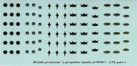 LF Model C72150 Decals British producer propeller labels I. 1/72