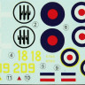 LF Model C7234 Decals for Ju 87R-2 Part I. (FUJI/ITAL/REV) 1/72