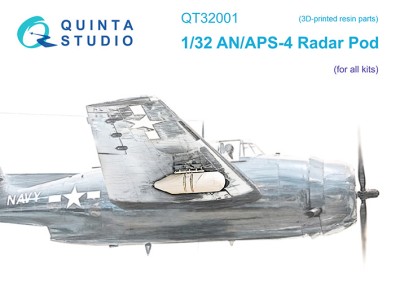 Quinta Studio QT32001 Контейнер радара AN/APS-4 (для всех моделей) 1/32