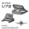 77 Propeller 77PRP-7029 Luftwaffe wheel chocks teeth closed (4 pcs.) 1/72