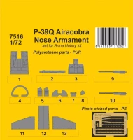 CMK SP7516 P-39Q Airacobra Nose Armament (ARMA H.) 1/72