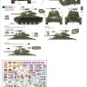 Star Decals 35-C1255 US Army Tanks in Korea.M24 Chaffee, M26 Pershing and M45 105mm Pershing in Korea 1950-53 1/35