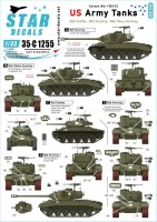Star Decals 35-C1255 US Army Tanks in Korea.M24 Chaffee, M26 Pershing and M45 105mm Pershing in Korea 1950-53 1/35